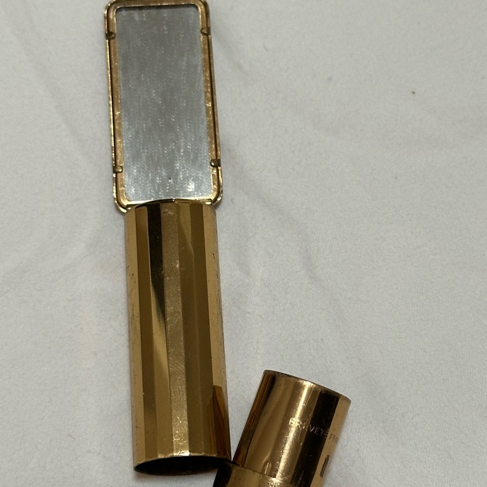 Limoges Vintage Gold and Porcelain Mirrored Lipstick Case - Picture 3 of 8